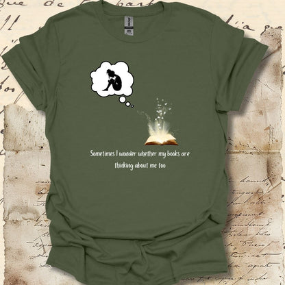 Sometimes I wonder whether my books are thinking about me too